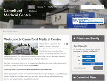 Tablet Screenshot of camelfordmedicalcentre.co.uk